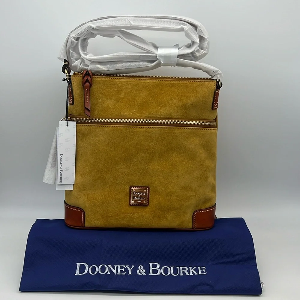 Dooney & Bourke Suede Crossbody Chamois
